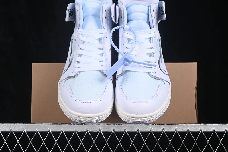 All categories Air Jordan Jordan series basketball shoes Air Jordan 1 High Off White x Air Jordan OW AJ1 Joe 1 joint white high-top basketball shoes AA3834-100